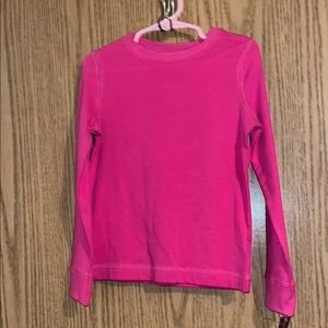 Kids Pink Long Sleeve Shirt